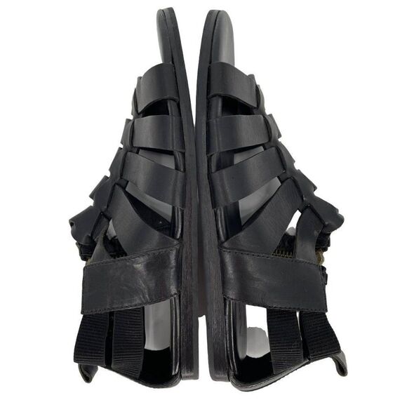 Acne Studios Tour Low Black Leather Greek Cushioned Sandals‎ Men EU 42 US 9 main image 5